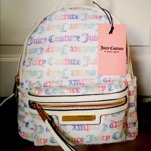 Juicy Couture Rainbow White Backpack